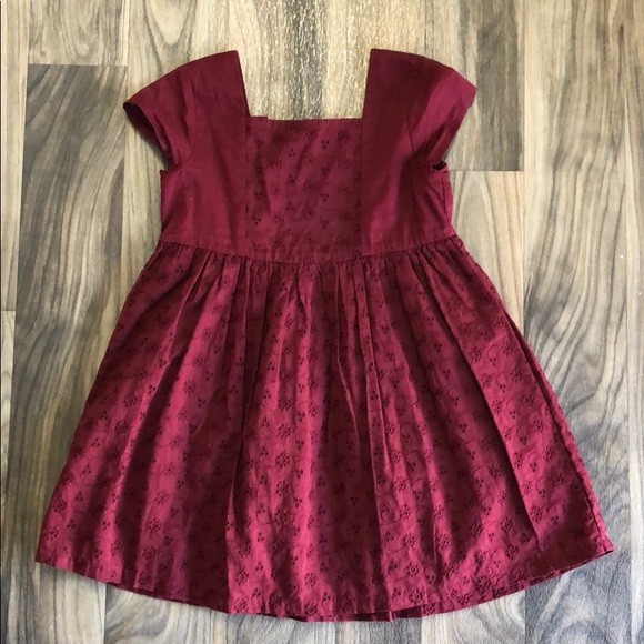 4t burgundy dress